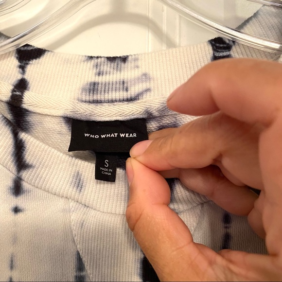 Who What Wear Puff Crewneck Tie-Dye Sweatshirt - Picture 4 of 11